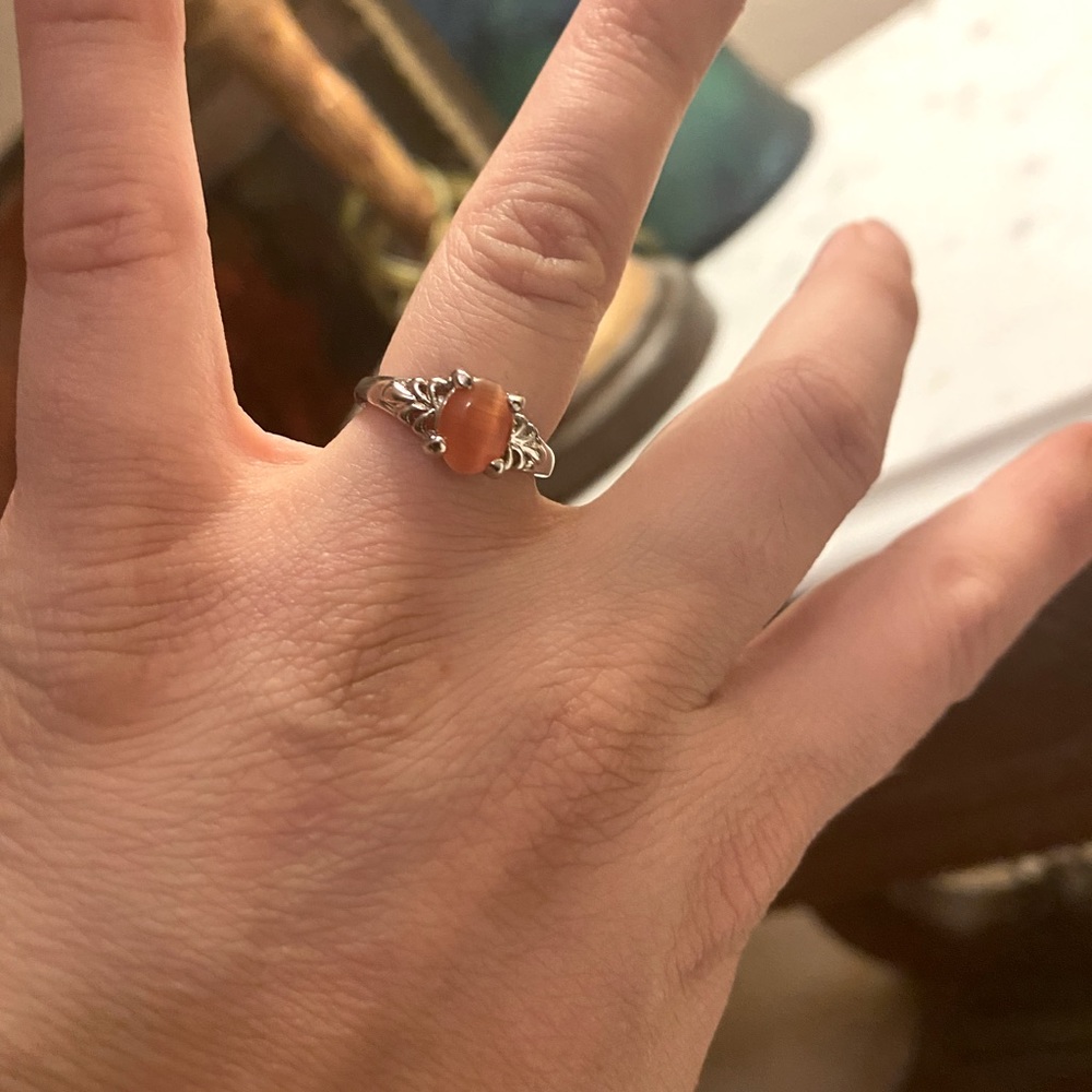 Cat eye stone Ring
